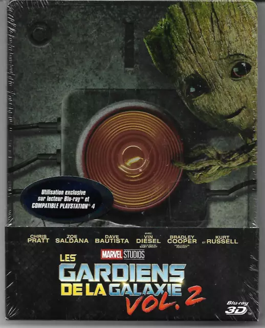 LES GARDIENS DE LA GALAXIE 2 - Marvel / Blu-Ray 2D+3D Steelbook Neuf - VF