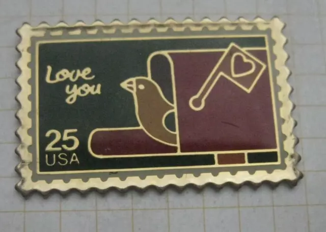 LOVE YOU USA / POST STAMP ............................................ Pin (151b)