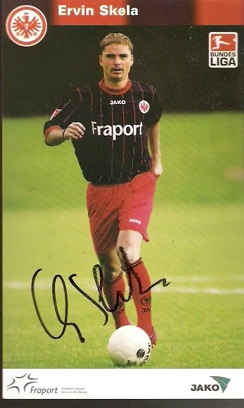 ERVIN SKELA EINTRACHT FRANKFURT 2003/2004 2003/04 03/04 DFBAutogramm