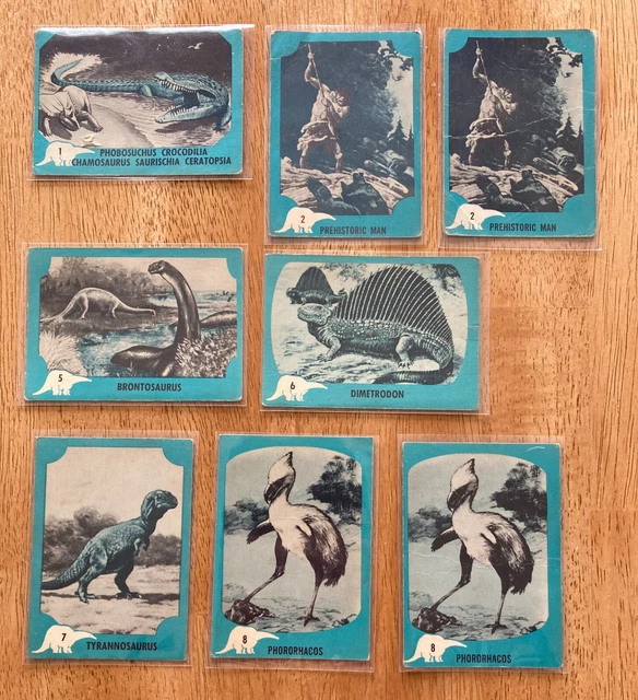 Dinosaur Nu-Cards 1961 Lot of 78