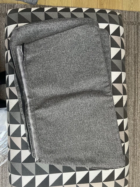 DFS ZINC CHARCOAL Replacement Side Cushion Covers Plus Buttons and Fastenings 25.00 PicClick UK