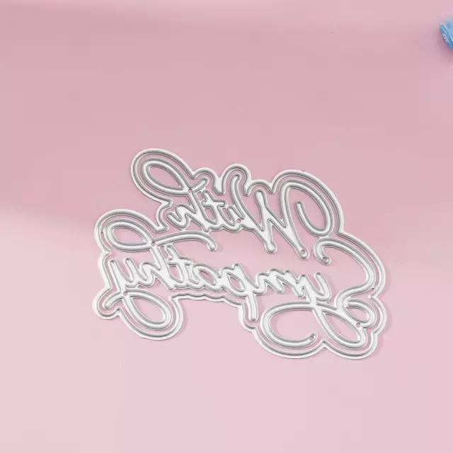 DIY Metal Cutting Dies for Scrapbooking Sweet Phrases Words for Card Making