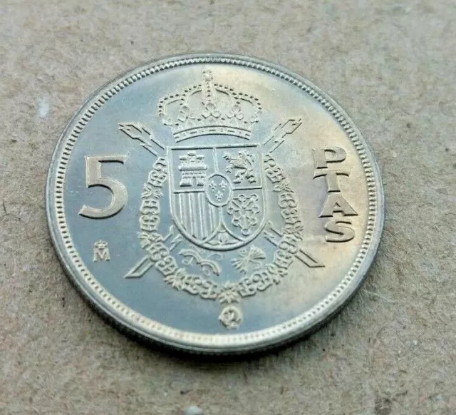 5 PESETAS 1982 Rey Juan Carlos I España SIN CIRCULAR. SC De Cartucho. 2