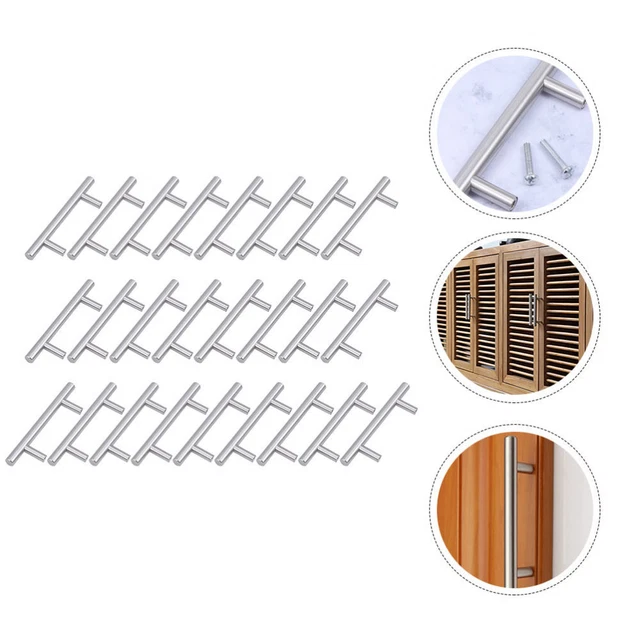 30 Pcs Cupboard Handle Pipe Cabinet Pulls Drawer Bar Handles Matte Door