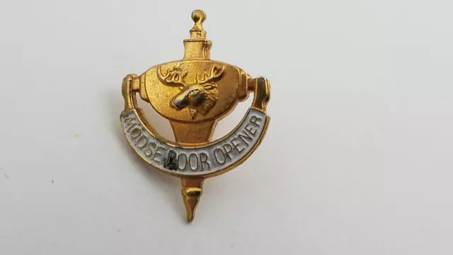 Vintage Moose Lodge Door Knocker Lapel Pin  (NOT AN ACTUAL DOOR KNOCKER) G5