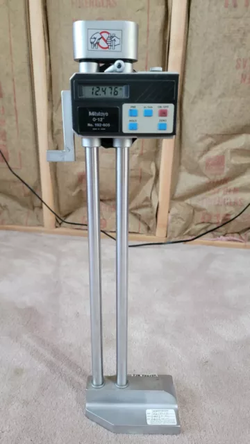 Mitutoyo Digital Height Gage No. 192-605 12" 300mm Mitutoyo Digital Height Gage No. 192-605 12" 300mm