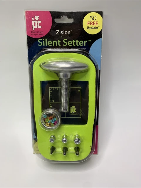 Juego de herramientas de 8 piezas Provo Craft Zion Zion Silent Setter con 50 ojos gratis nuevo