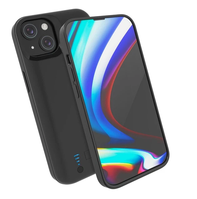 Coque Avec Batterie Intégrée (powerbank) 6000mAh - Pour IPhone 15 Pro Max, 15, 14 Pro Max, 14 Plus - Neuf