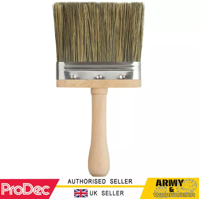 ProDec Dusting Brush 4" Inch Soft Grey Long Bristle Decorators Painters 100mm