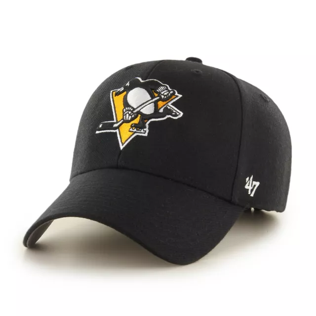 NHL Pittsburgh Penguins Berretto da Baseball Cap Cappello MVP 190182707580 Nero