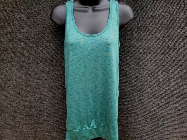 Champion Women's Green Striped Running Tank Top Size Small