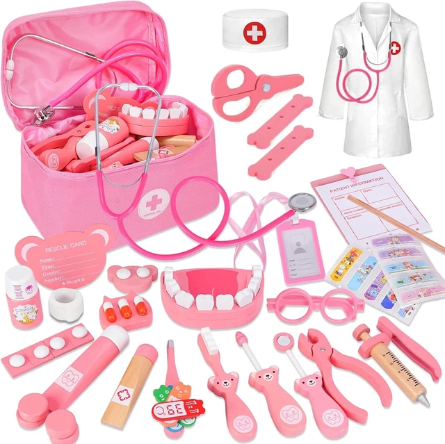 Mallette Docteur EFO SHM Pour Enfant – Stéthoscope, Seringue, Thermomètre Infrarouge