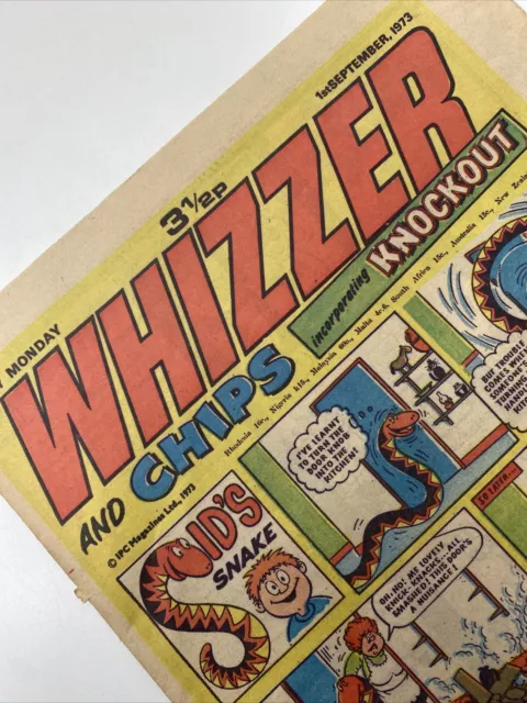 WHIZZER AND CHIPS Comic - 1st September 1973 - Vintage Nostalgic Gift