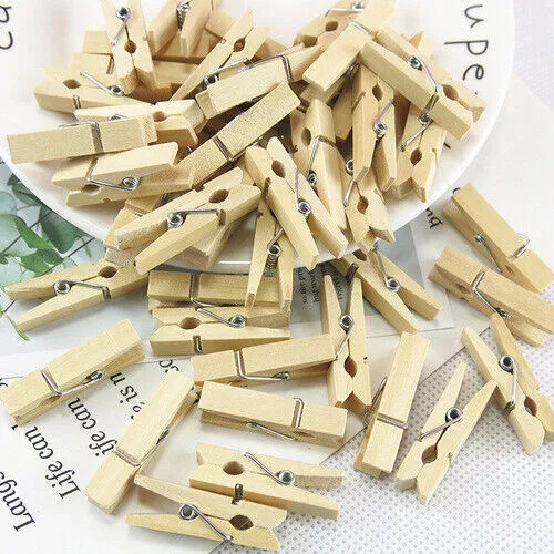 Clothes Pins 3.5 Inch Heavy Duty Wooden Clothespins Wooden Clips Rust  Resistant