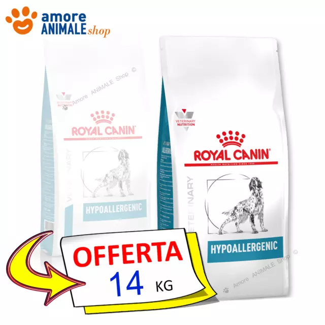 Royal Canin Hypoallergenic 14 kg per Cane - Crocchette per allergie alimentari