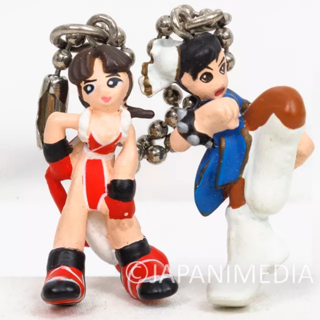 KOF Mai Shiranui x Street Fighter Chun-Li Figure Ballchain CAPCOM SNK KOF Mai Shiranui x Street Fighter Chun-Li Figure Ballchain CAPCOM SNK