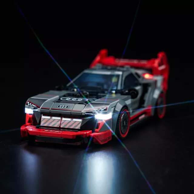 Kit de luces LED BrickBling para LEGO Audi S1 e-tron Quattro Race Car 76921 decoración