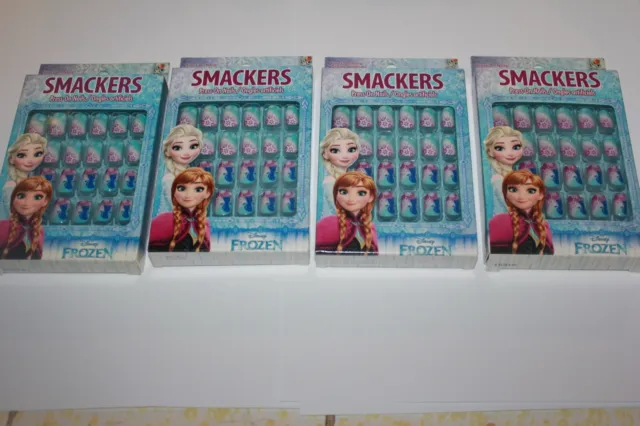Smackers Disney Frozen Press on nails 24 count Lot Of 4 In Box