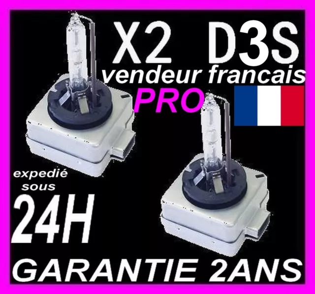 2 AMPOULE XENON D3S 35W KIT HID pour LAMPE FEU PHARE D ORIGINE PHILIPS OSRAM 42v