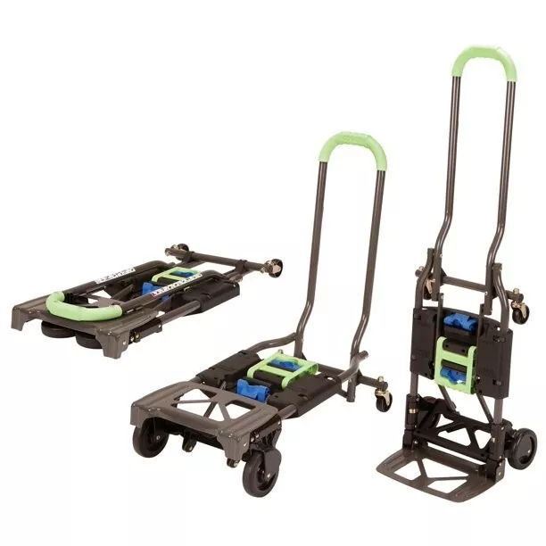 Cosco Shifter Multi-Position Folding Hand Truck and Cart, Green,New