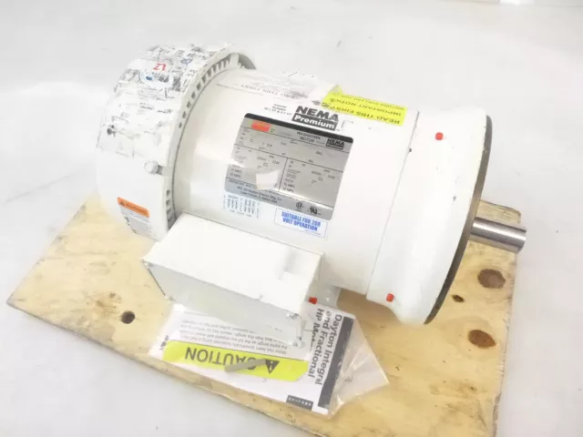Washdown Motor: 3-Phase 5 HP 1,755 Nameplate RPM 230/460V AC 184TC  See Desc