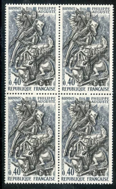 Stamp / Timbre De France Neuf Bloc De 4 N° 1538 ** Philippe Ii Auguste