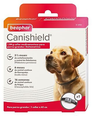 Collar Antiparasitario CANISHIELD para perros Razas Grandes - Deltametrina de