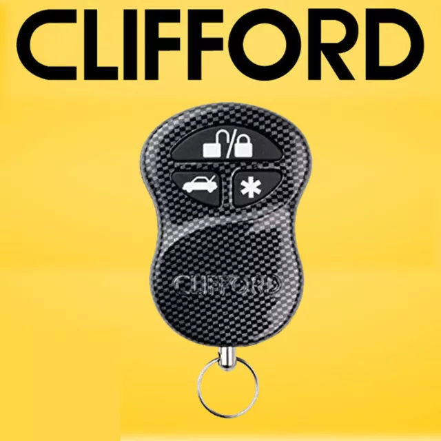 Genuine Clifford G5 Car Alarm 3 Button Remote Fob Original Carbon Remote