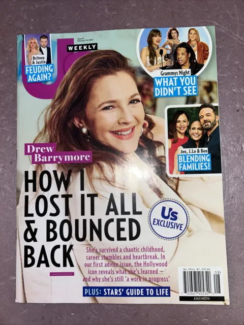 US WEEKLY MAGAZINE Feb. 19th ~ Drew Barrymore How I lost It All & Bounced Back