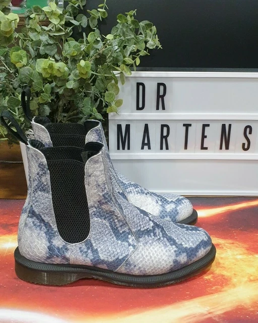 Dr. martens flora snake embossed chelsea boot clearance
