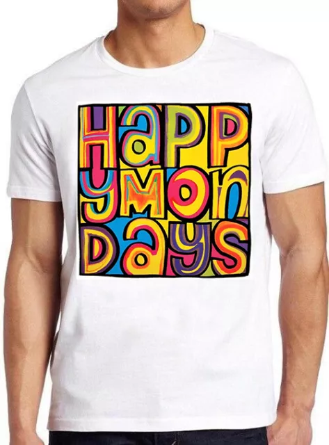 Happy Mondays Indie Dance Madchester Rave Bez Ryder Music Gift Tee T Shirt 847