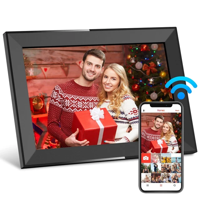 SKYRHYME 10.1 Inch Digital Picture Frame with 32GB Storage, FRAMEO WiFi Digit...