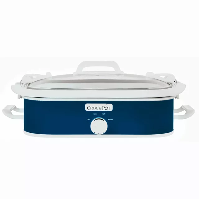 Corning Ware Electric Slow Cooker Crock Pot Model #SC-5038 6 Qt. White  M4943