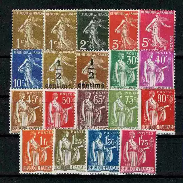 FRANCE STAMP YVERT 277A / 289 ANNEE COMPLETE 1932 19 TIMBRES NEUFS xx LUXE V548