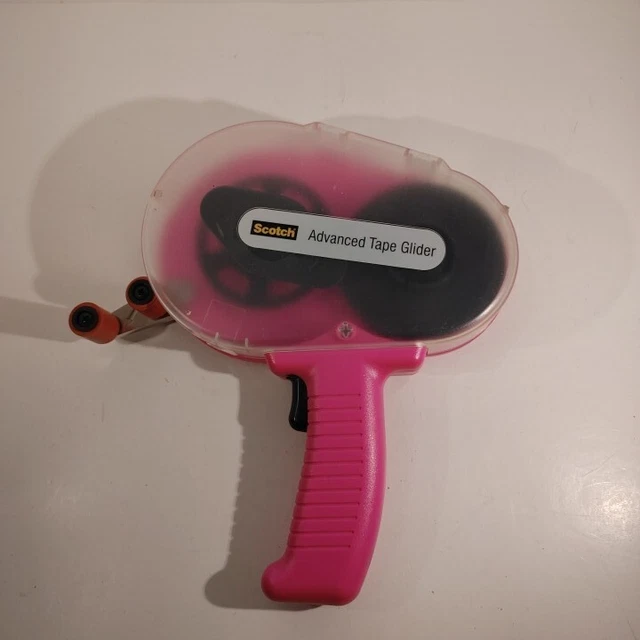 Scotch Advanced Tape Glider 20900 Pink Double Sided Tape Handheld Dispenser Gun