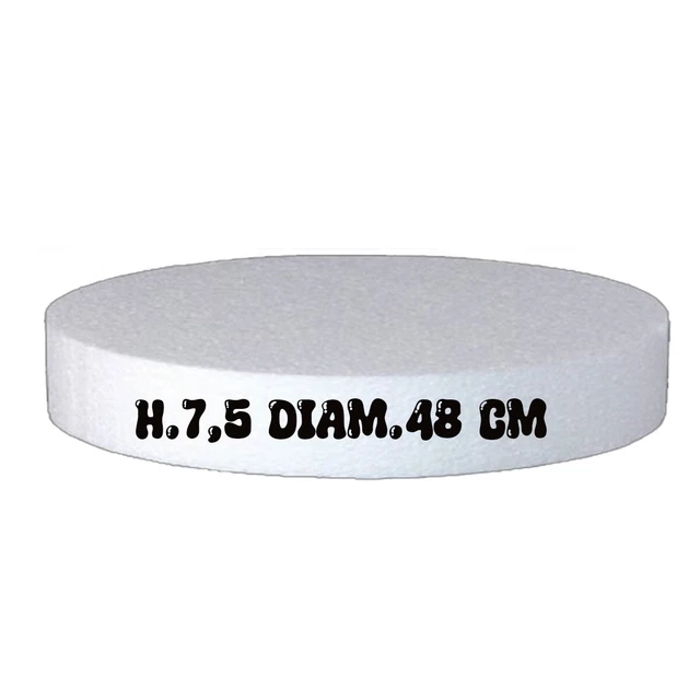 Set 4 Piani Polistirolo Per Torte Finte | Diametri 10-15-20-25 Cm | Altezza 7.5 Cm | Per Compleanni E Feste - Foto 4