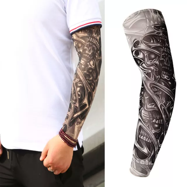 Unisex Temporary Fake Slip On Tattoo Arm Sleeves Kits New Fashion Hot Prof