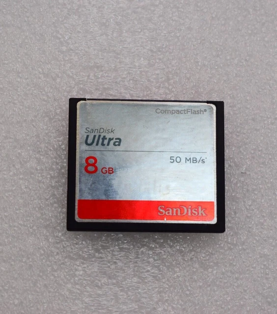 1x SANDISK ULTRA 8GB 50MB/S CF COMPACT FLASH CARD