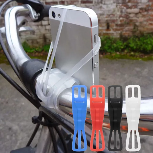 Bicycle Motorcycle MTB Bike Handlebar Silicone Mount Holder for Cell Phone GPS