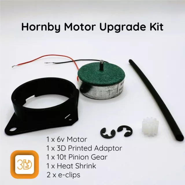 Hornby Motor Upgrade Kit - 6v / CoCo / Steam Locomotive / CD Motor / Adapter