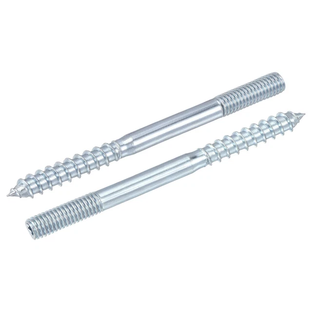 M6x18mm Gancio Bulloni Doppia Testa Tassello Vite per Legno Mobili 40pz