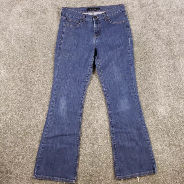 Calvin Klein Jeans 6? Womens Med Wash Mid Rise Bootcut Blue Stretch Denim Pants