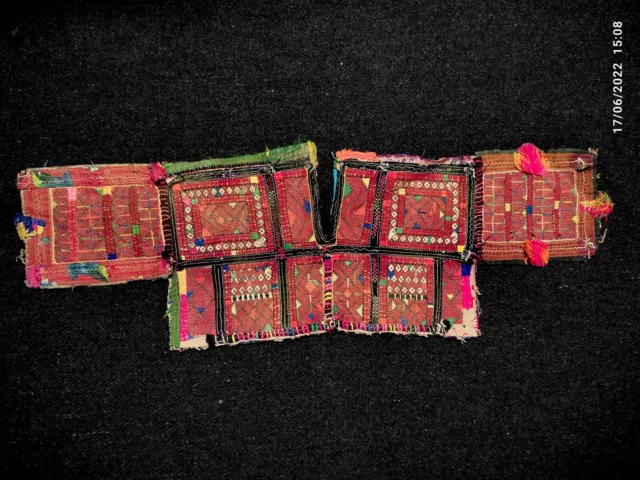 Banjara Vintage Embroidery tribal ethnic Antique Afghani handmade boho Patch 09