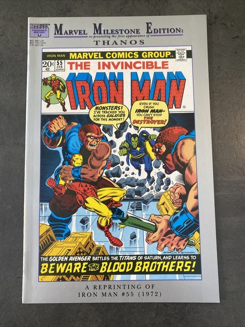 Marvel Milestone: Invincible Iron Man #55 (1992) 1St Thanos : Avengers Nm- 9.2