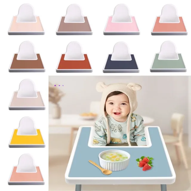 Large High Chair Placemat Waterproof Eating Table Mat for IKEA Antilop Toddlers