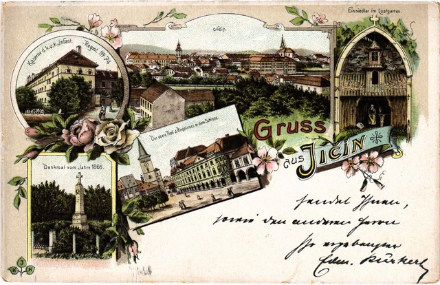 CPA AK greeting from Jicina forerunner Czechia (1274511)