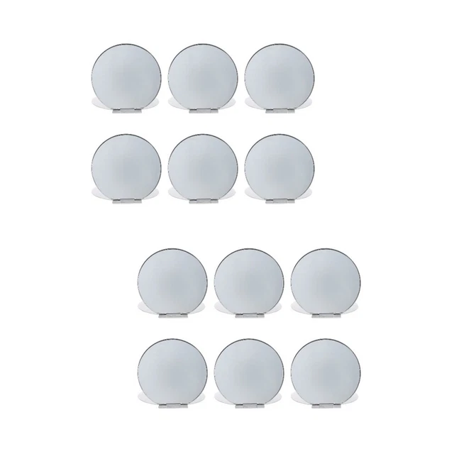 12 Pcs Glass Folding Vanity Mirror Miss Clamshell Beauty Pocket