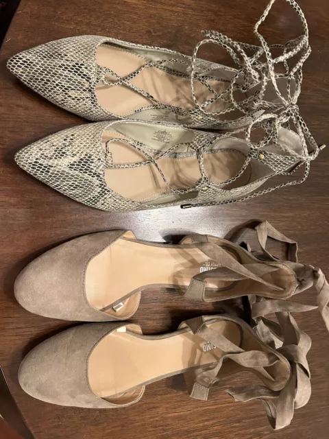 Lot Womens Flats NEW w/o Box. Old Navy, Mossimo, Sz 7 Retail $40+