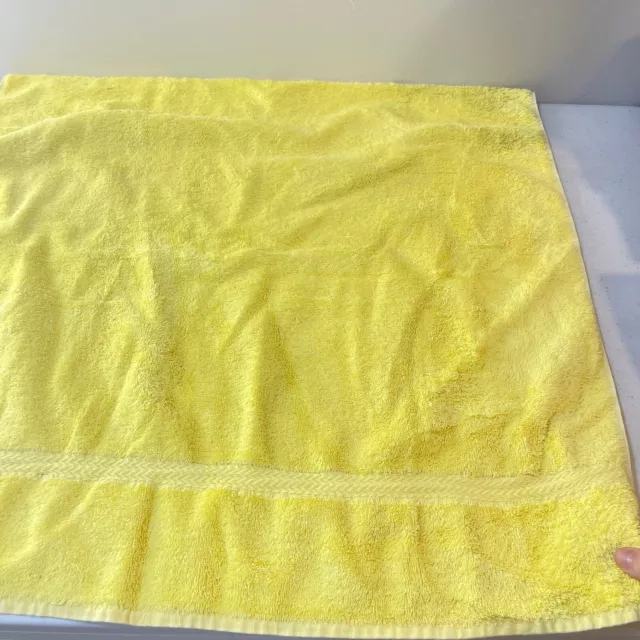 royal velvet bath towel yellow solid blend rectangle usa fieldcrest 995-5