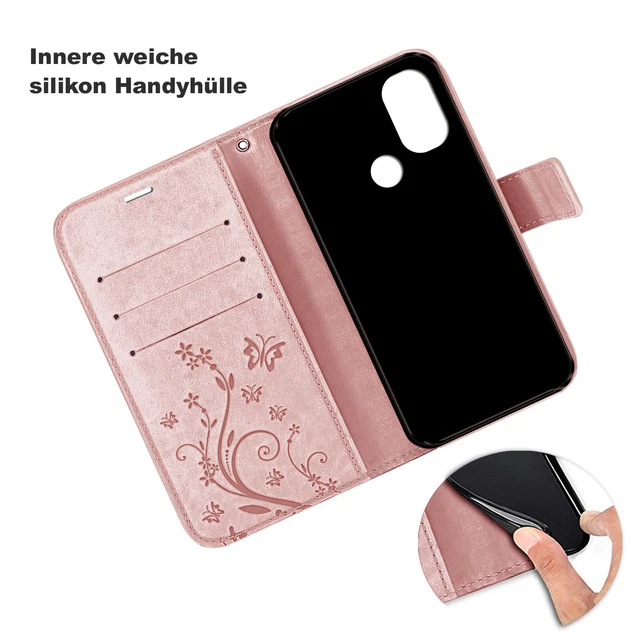 Etui Coque Motorola Moto E20/E30/E40, Téléphone Portable Sac Portefeuille Case 6
